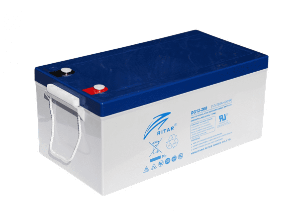 Аккумуляторная батарея GEL RITAR DG12-260, Gray Case, 12V 260.0Ah